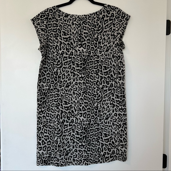 Joie Leopard Print 100% Silk Mini Dress; Size Medium - Picture 5 of 7